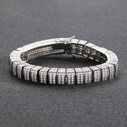 Hip Hop Fashion Cubic Zirconia Bracelet for Men and Women