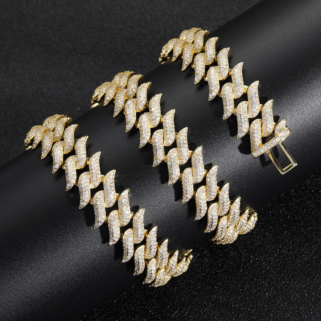 Hip Hop Fashion Cubic Zirconia Necklace for Men