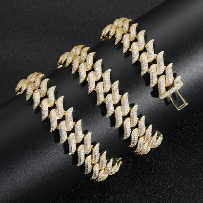 Hip Hop Fashion Cubic Zirconia Necklace for Men