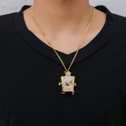 Hip Hop Star Stainless Steel Pendant Necklace for Men and Women