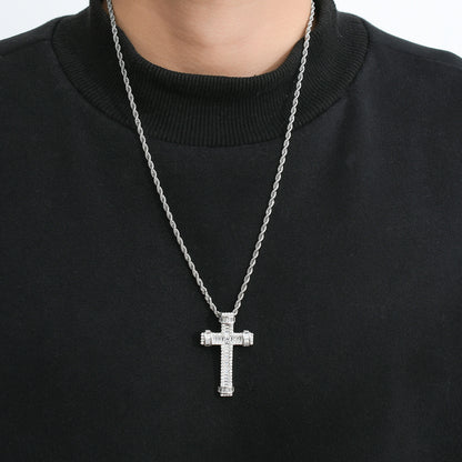 Fashion Cubic Zirconia Pendant Necklace for Men and Women