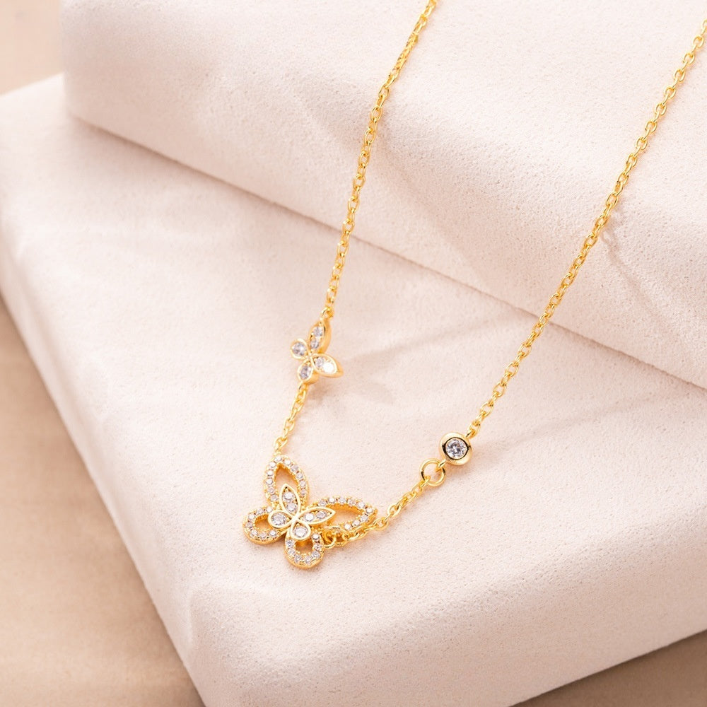 Elegant Circle Pendant Necklace for Women Sparkly Minimalist Layering Piece