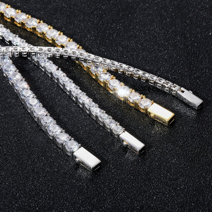 Light Luxury Minimalist Tennis Chain Copper Bracelet for Men