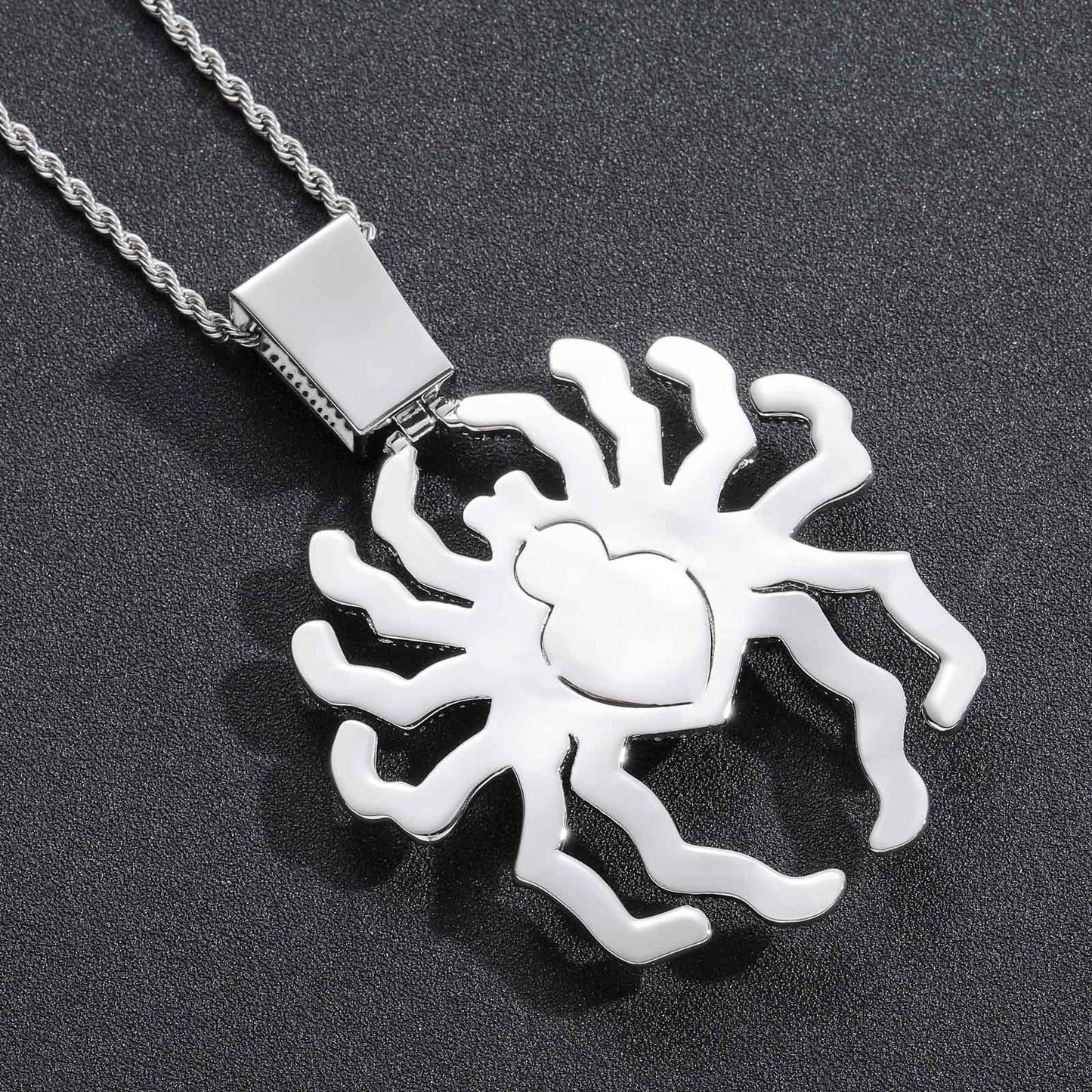 Hip Hop Fashion Cubic Zirconia Pendant Necklace for Men and Women