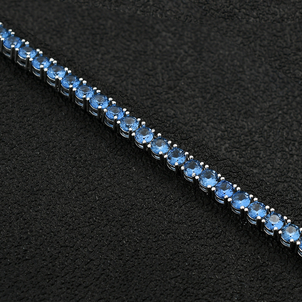 Hip Hop Light Luxury Fashion Cubic Zirconia Bracelet for Men and Women