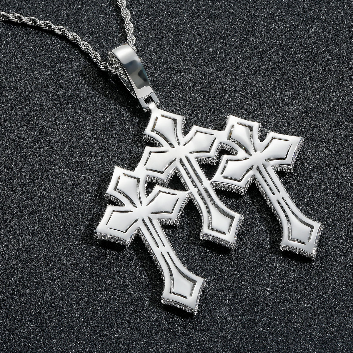 Vintage Cross Copper Pendant Necklace for Men and Women product image