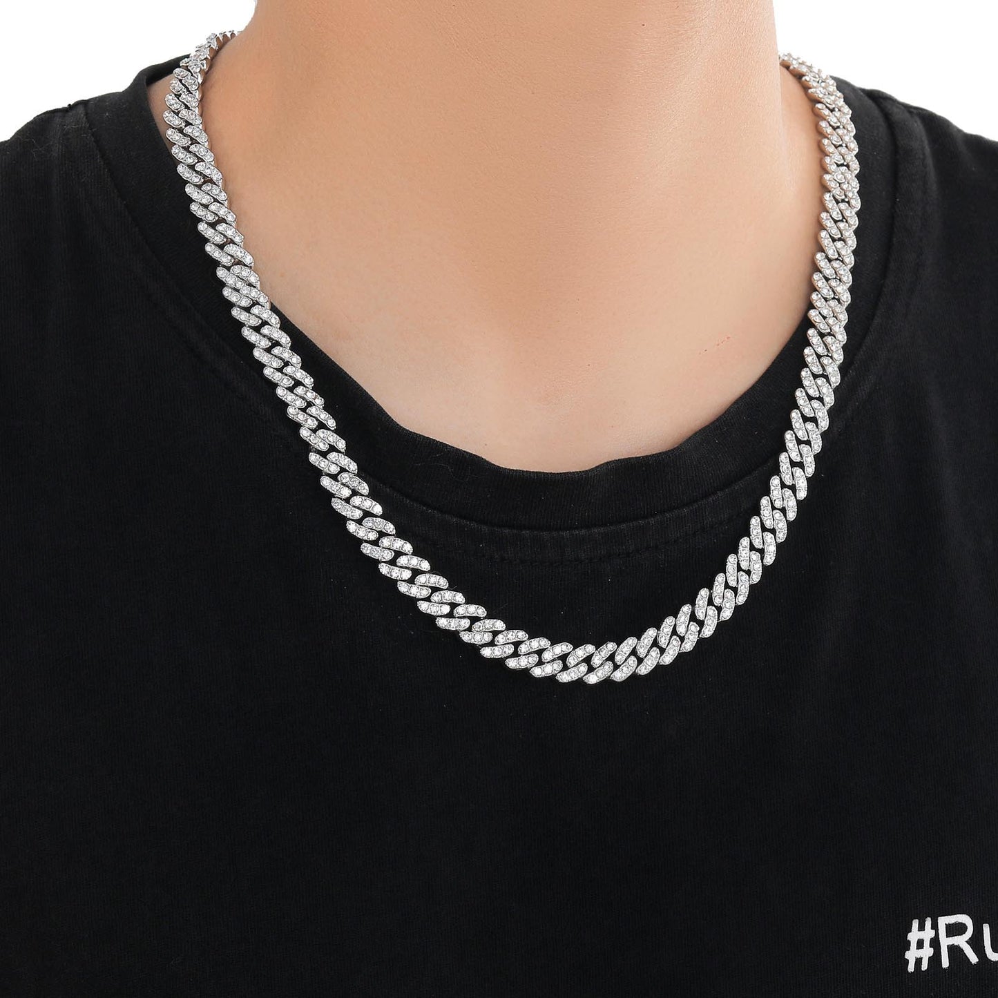 Hip Hop Cuban Link Alloy Necklace for Men