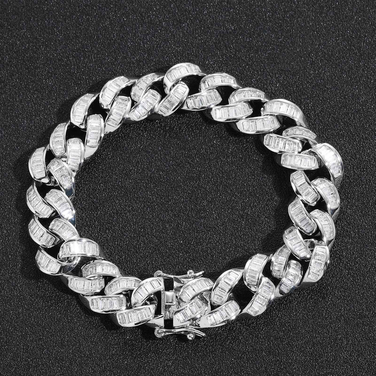 Hip Hop Cuban Link Cubic Zirconia Necklace for Men product image