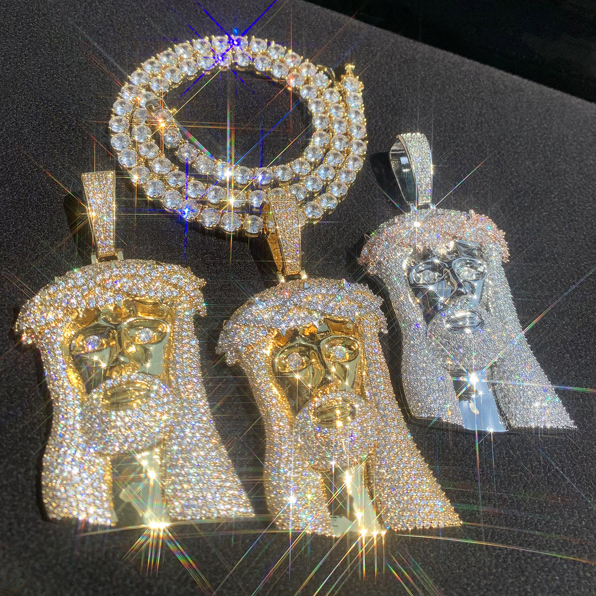 Iced Out Jesus Pendant Necklace for Men product image