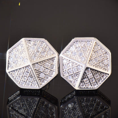 Hip Hop Geometric Stud Earrings