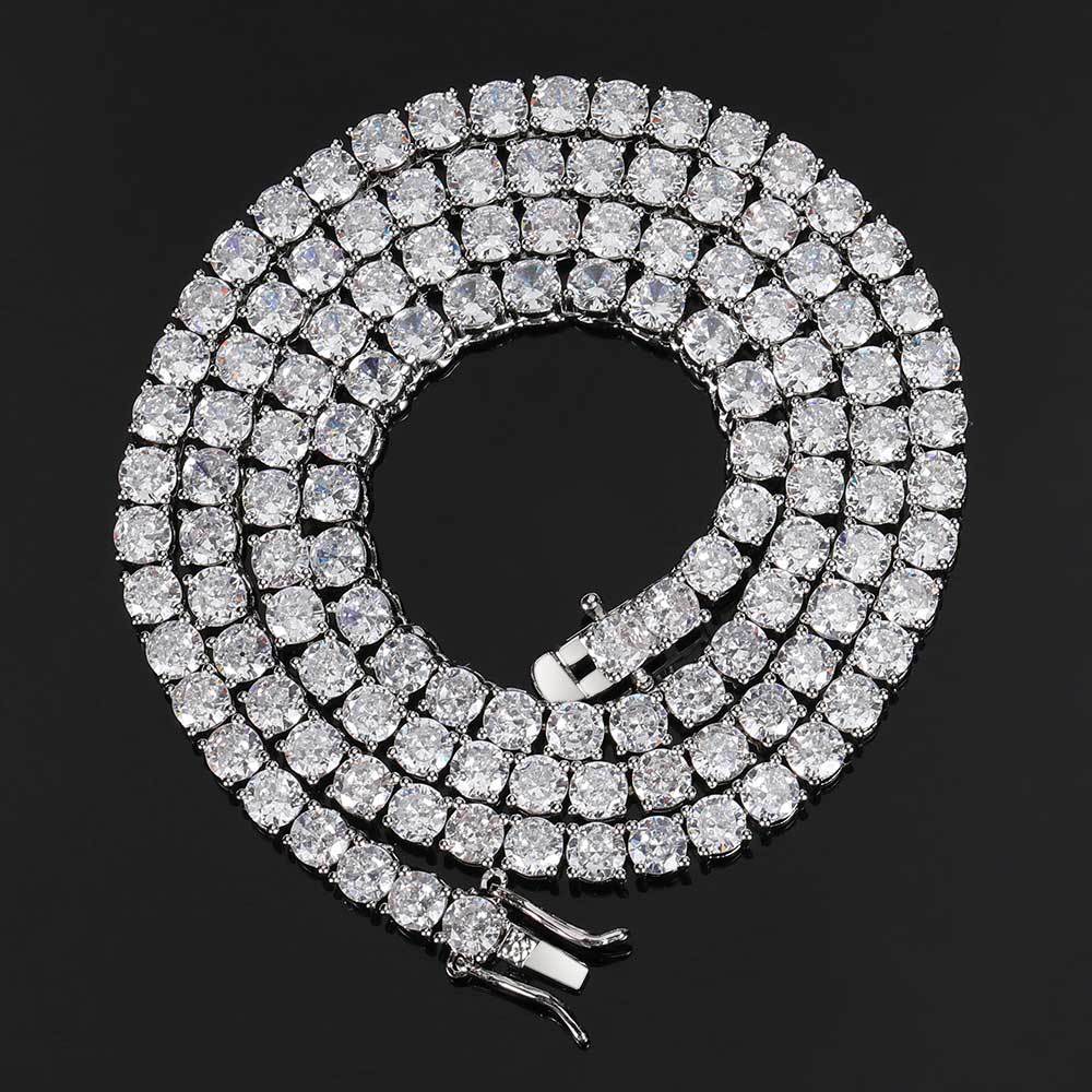 3-6 mm Round CZ Tennis Copper Necklace - CHA003 product image