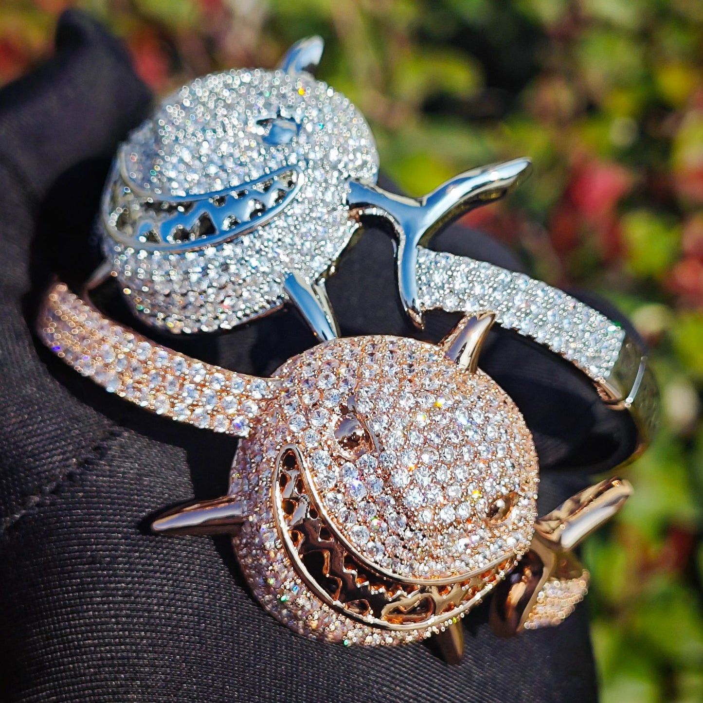 Iced Out Shark Bracelet for Unisex