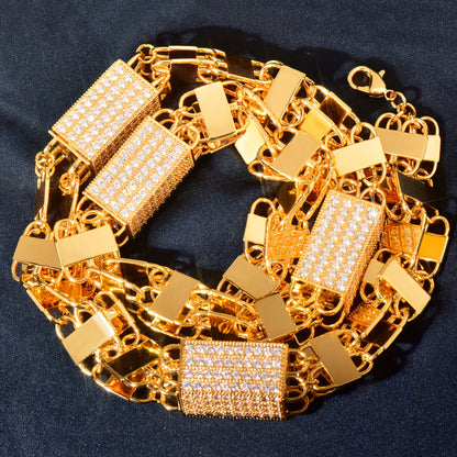 Iced Out Padlock Chain Necklace