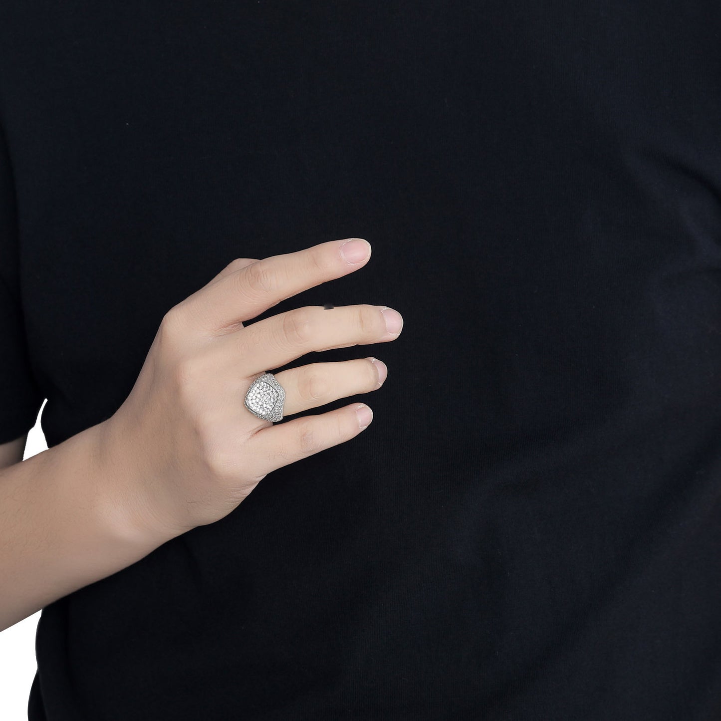 Hip Hop Vintage Geometric Copper Ring for Men