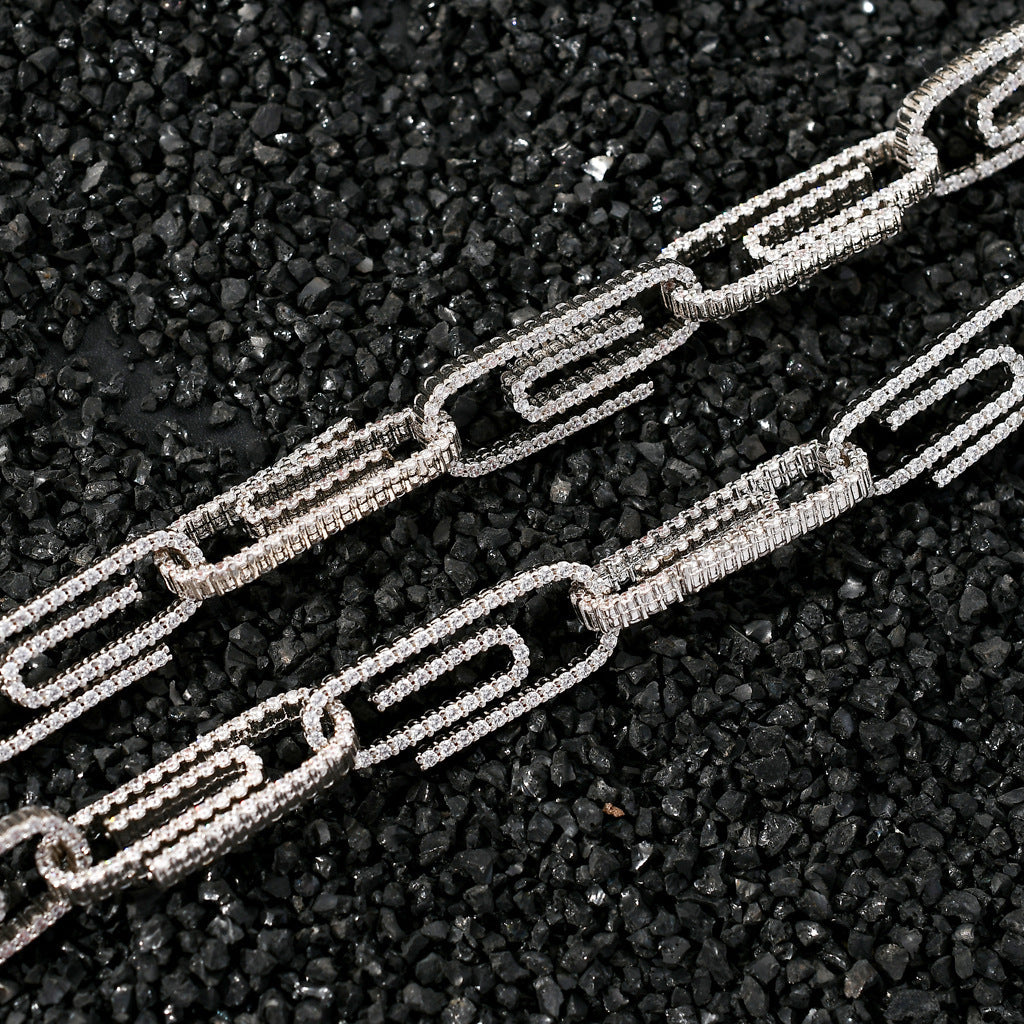Hip Hop Fashion Cubic Zirconia Bracelet for Men