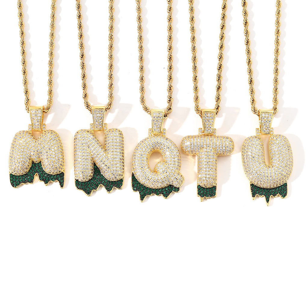 Hip Hop Fashion Cubic Zirconia Necklace for Men and Women