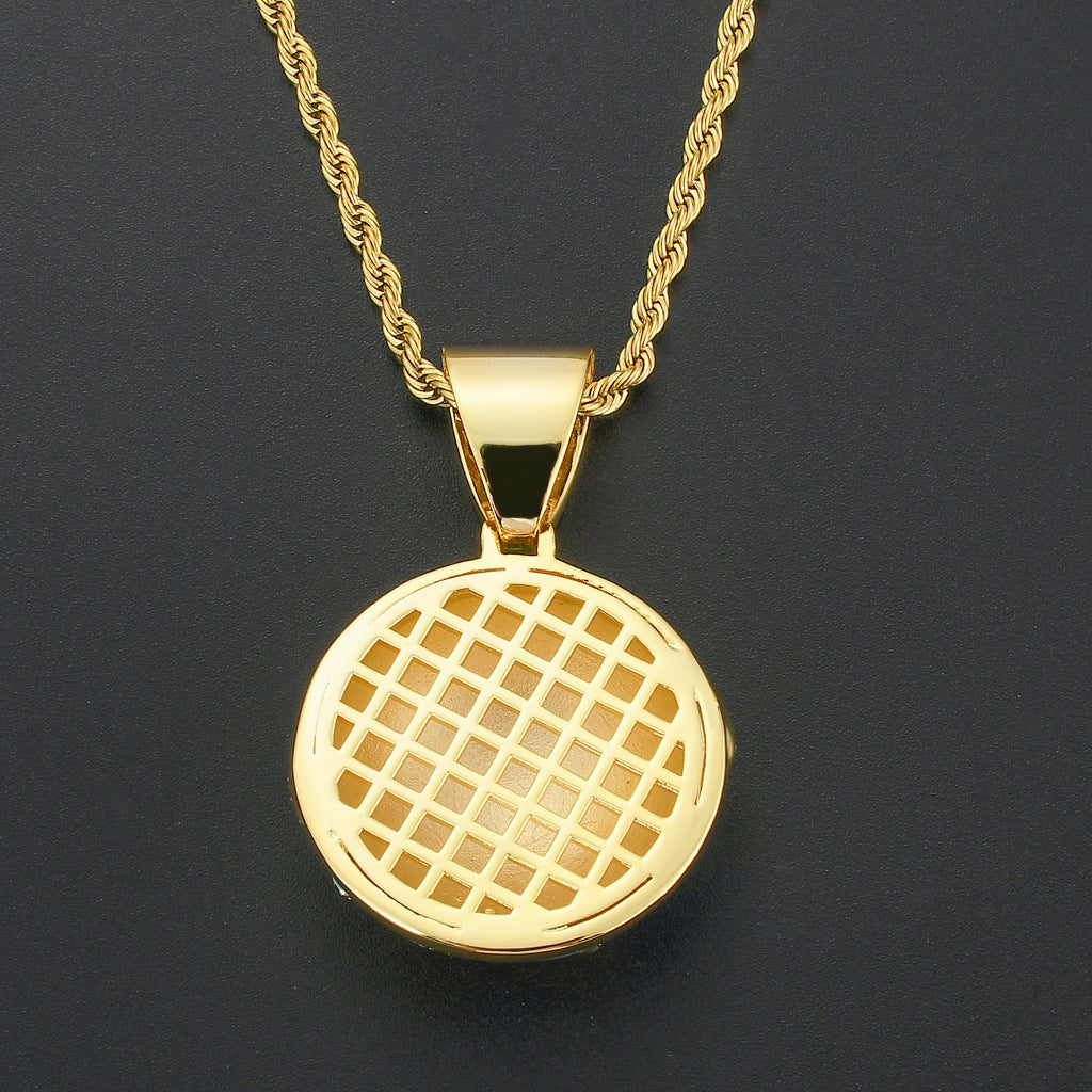 Hip Hop Fashion Cubic Zirconia Pendant Necklace for Men and Women