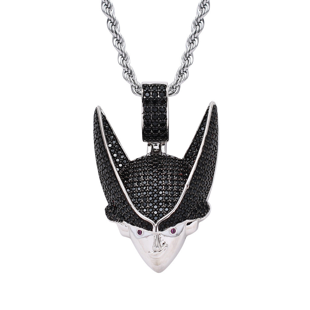 Hip Hop Dollar Money Bag Copper Pendant Necklace for Men and Women