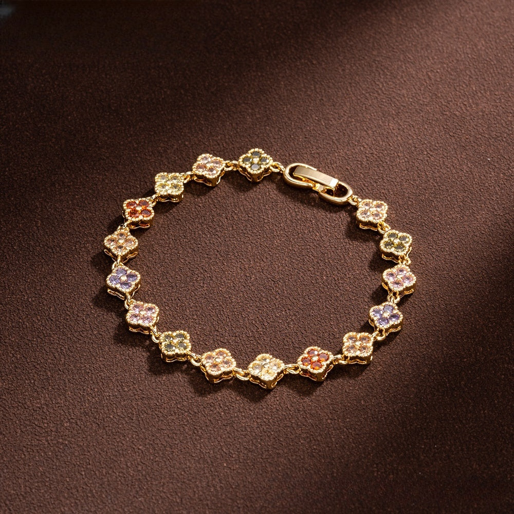 Elegant Clover Charm Bracelet for Women Trendy Everyday Statement Jewelry