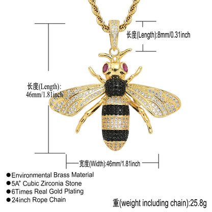 Hip Hop Fashion Copper Pendant Necklace for Men and Women