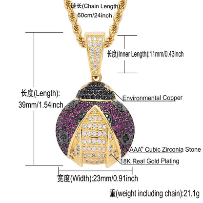 Hip Hop Vintage Fashion Copper Pendant Necklace for Men and Women