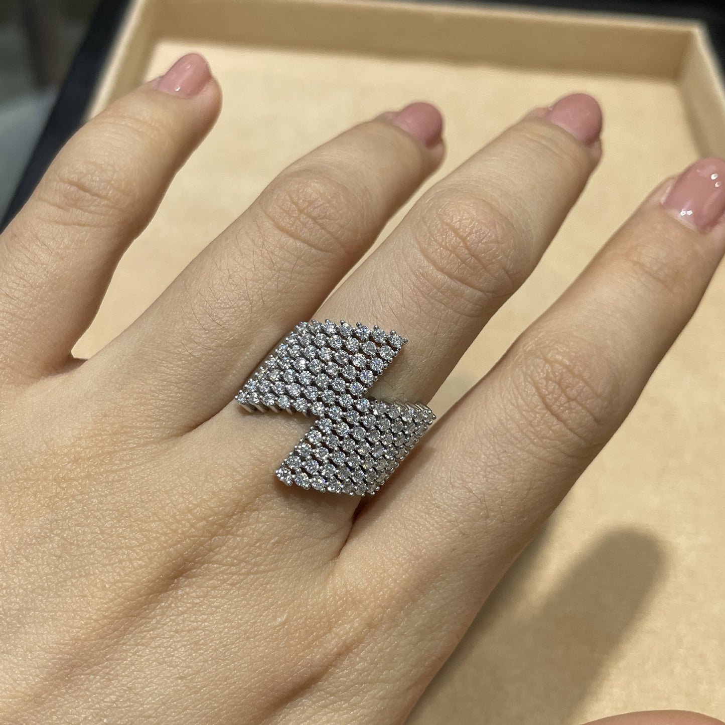 Geometric Sparkling Open Cuff Bracelet Bangle for Women product image