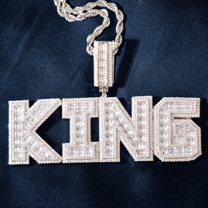 Unisex Iced Out CEO Letter Pendant Necklace