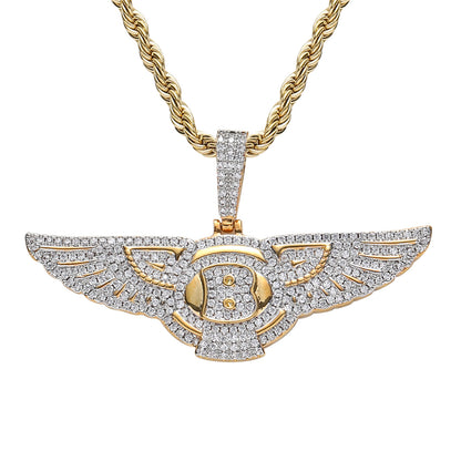 Hip Hop Fashion Cubic Zirconia Pendant Necklace for Men and Women