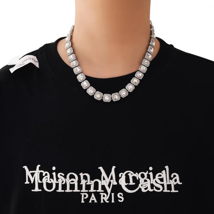 Hip Hop Light Luxury Iced Link Alloy Necklace for Men