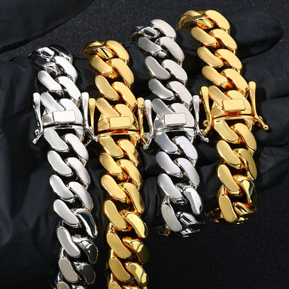 10-22 mm Faceted Polished Cuban Copper Bracelet - CHA268