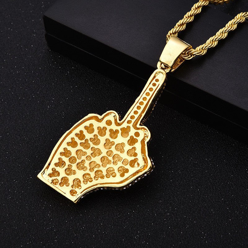 Hip Hop Fashion Alloy Pendant Necklace for Men and Women