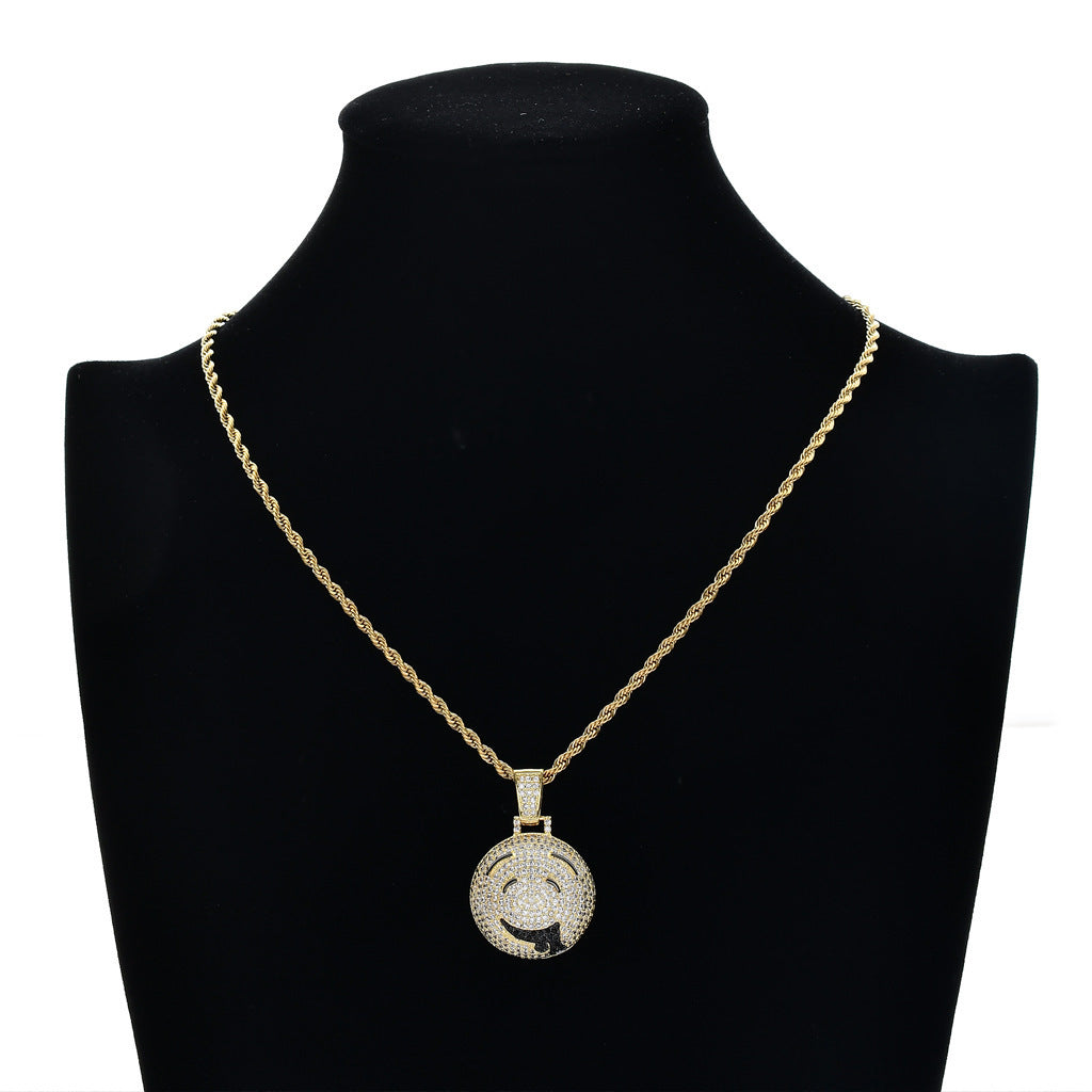 Hip Hop Fashion Copper Pendant Necklace for Men and Women