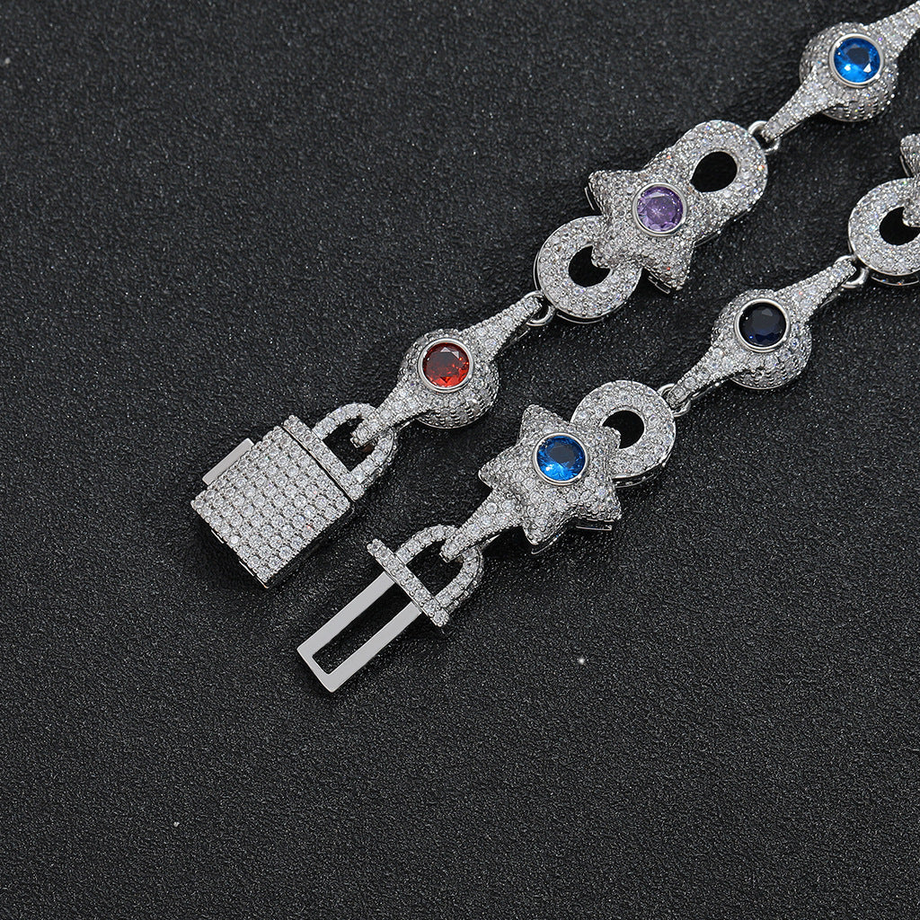 Hip Hop Vintage Cross Copper Pendant Necklace for Men
