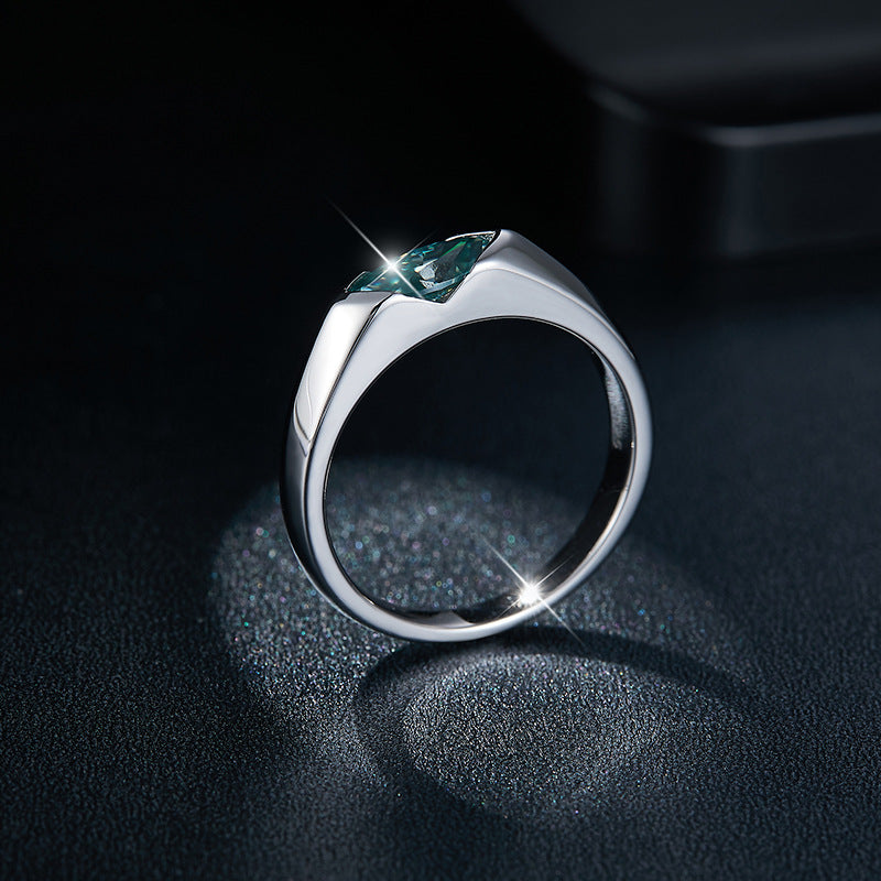 Marquise Moissanite Ring, Solid Silver Solitaire Ring for Women and Men, Promise Ring, Engagement Ring Style, 2026 Trend product image