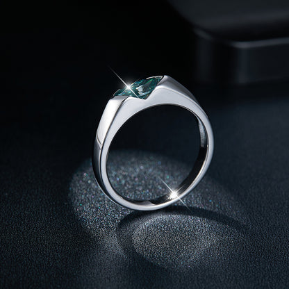 Marquise Moissanite Ring, Solid Silver Solitaire Ring for Women and Men, Promise Ring, Engagement Ring Style, 2026 Trend