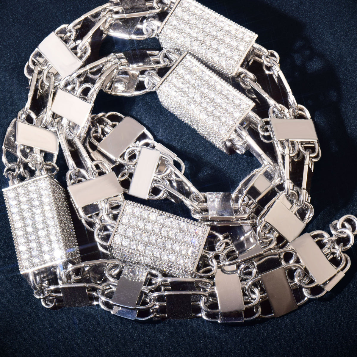 Iced Out Padlock Chain Necklace product image
