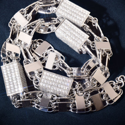 Iced Out Padlock Chain Necklace