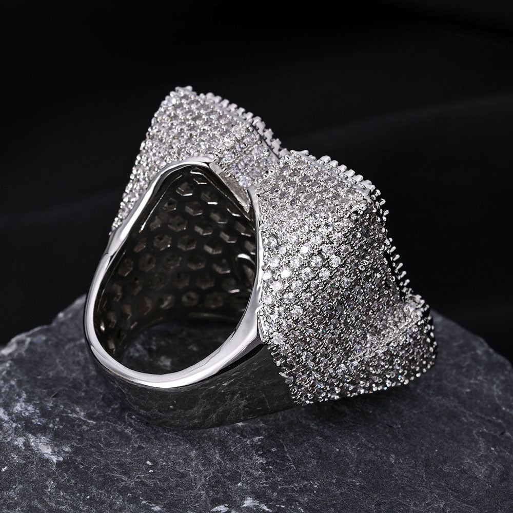 Hip Hop Geometric Letter Copper Ring For Men And Women product image