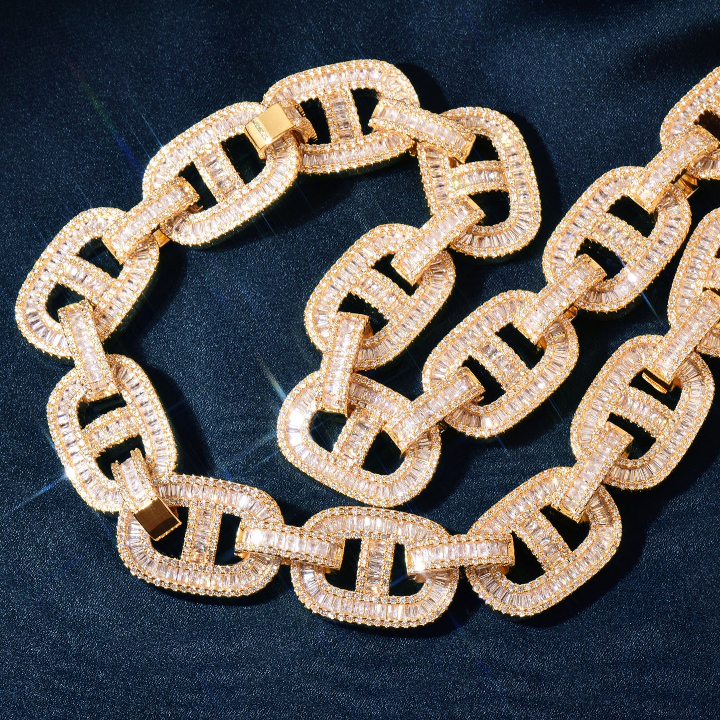 Iced Out Cuban Link Chain Set