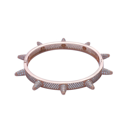 Hip Hop Punk Fashion Copper Bracelet for Men and Women