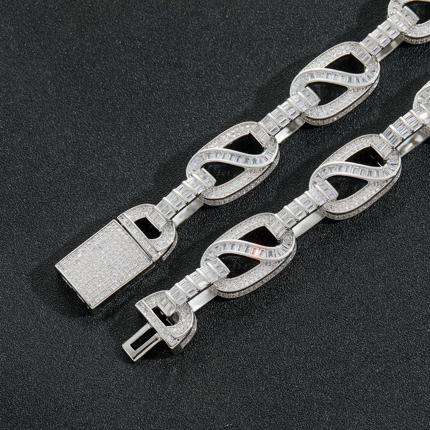 Hip Hop Light Luxury Fashion Copper Bracelet for Men