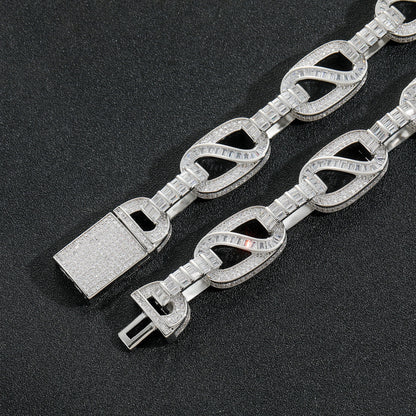 Hip Hop Light Luxury Fashion Copper Bracelet for Men
