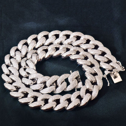Iced Out Cuban Chain Set