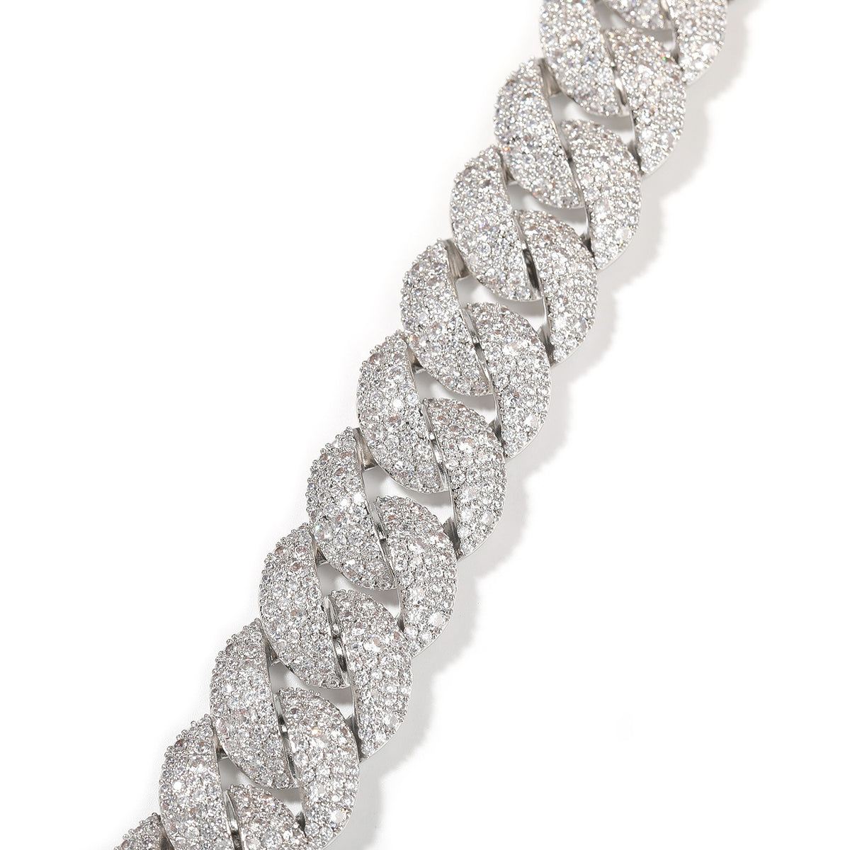 Iced Out Cuban Link Chain Bracelet for Women & Men – Gold Plated or Silver Plated Statement Hip Hop Bracelet product image