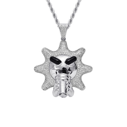 Hip Hop Fashion Copper Pendant Necklace for Men and Women