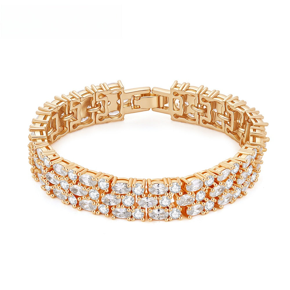 Oval Gem Tennis Bracelet for Women