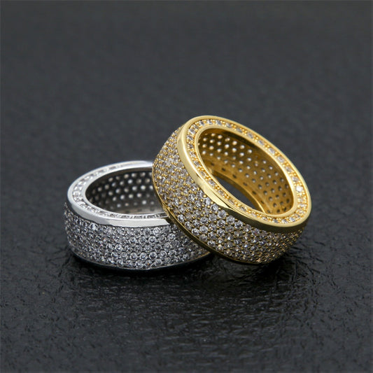 Men’s Round Cubic Zirconia Hip Hop Ring product image