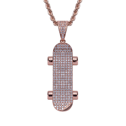 Hip Hop Dog Cubic Zirconia Pendant Necklace for Men and Women