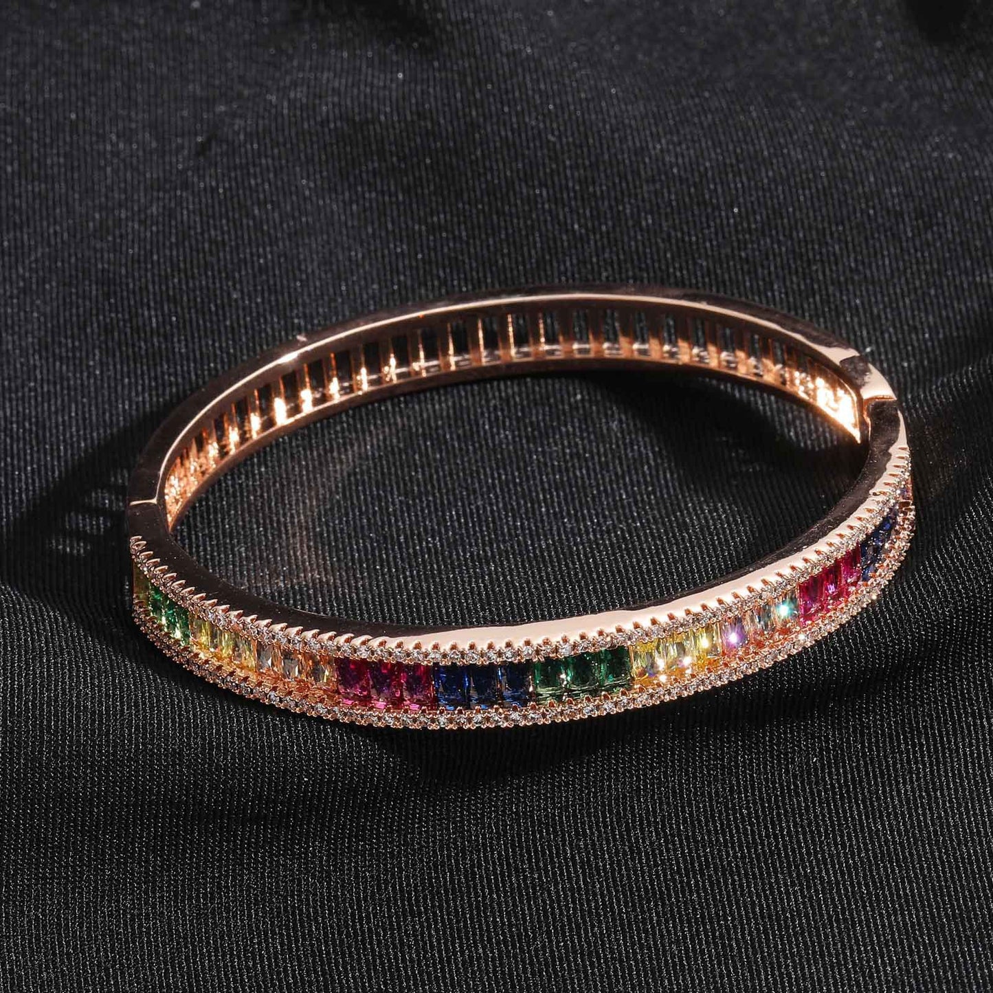 Hip Hop Light Luxury Fashion Cubic Zirconia Bracelet for Men and Women