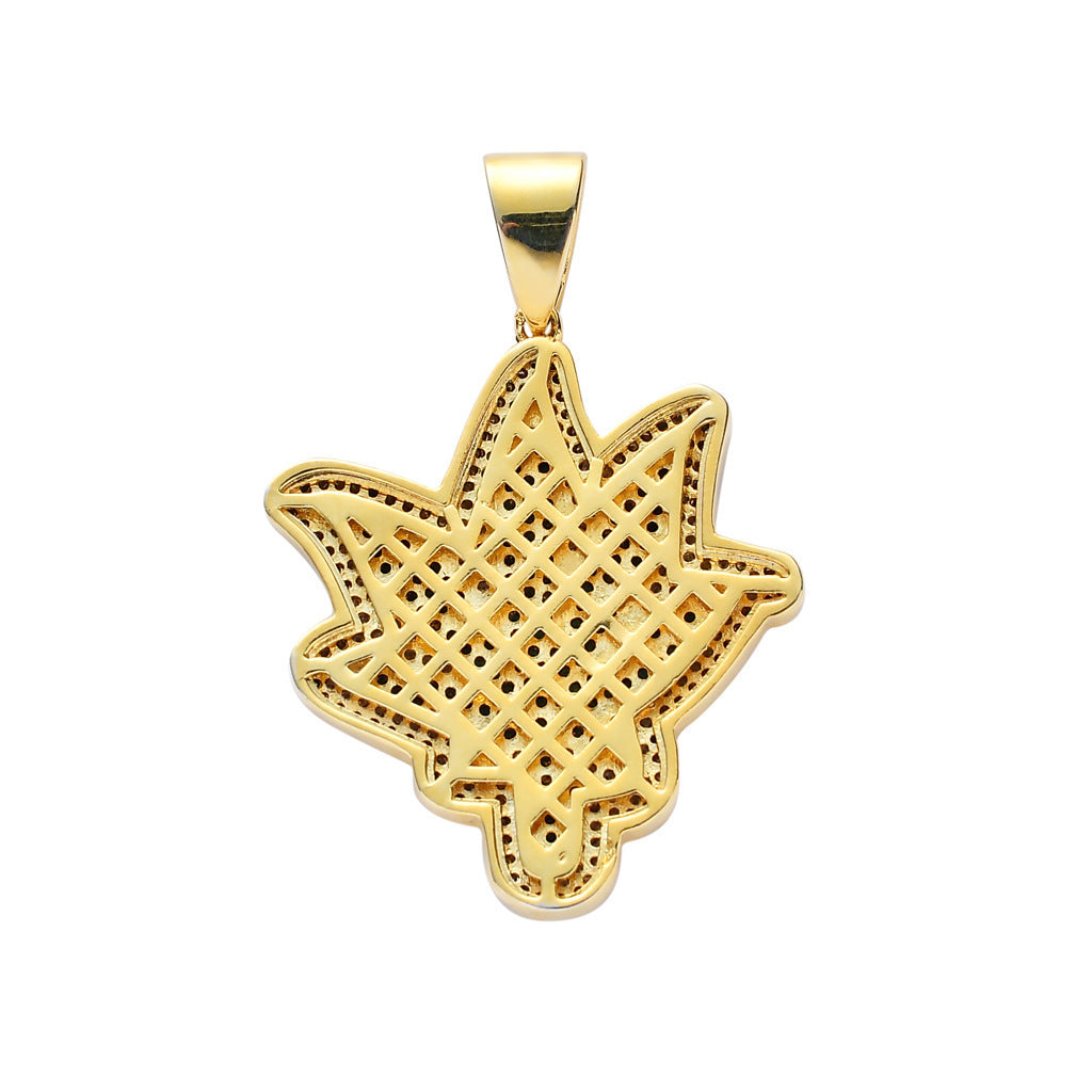 Hip Hop Round Cubic Zirconia Pendant Necklace for Men and Women